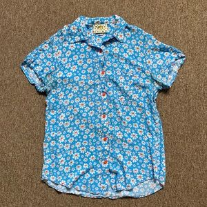 Big Bud Press Lazy Daisy Print Button Up Blouse